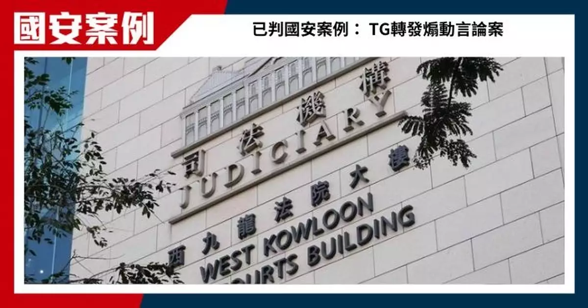 無業漢承認TG轉發煽動訊息  判囚4個月