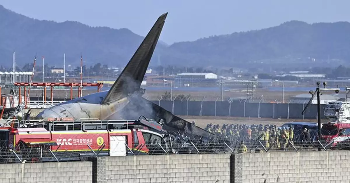 南韓消防部門估計除獲救兩人 客機上其餘179人或全部罹難