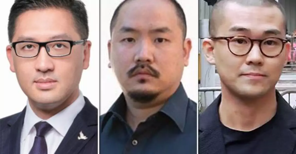 47人顛覆案｜林卓廷吳政亨及彭卓棋提出上訴