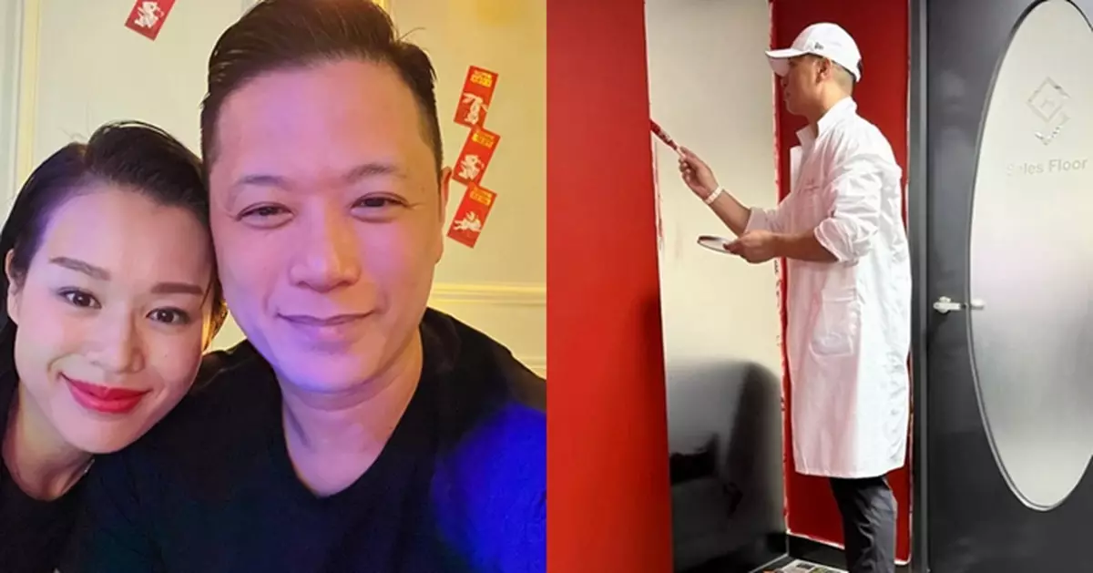 胡杏兒老公李乘德全白裝油牆  相當慳家自己落手做