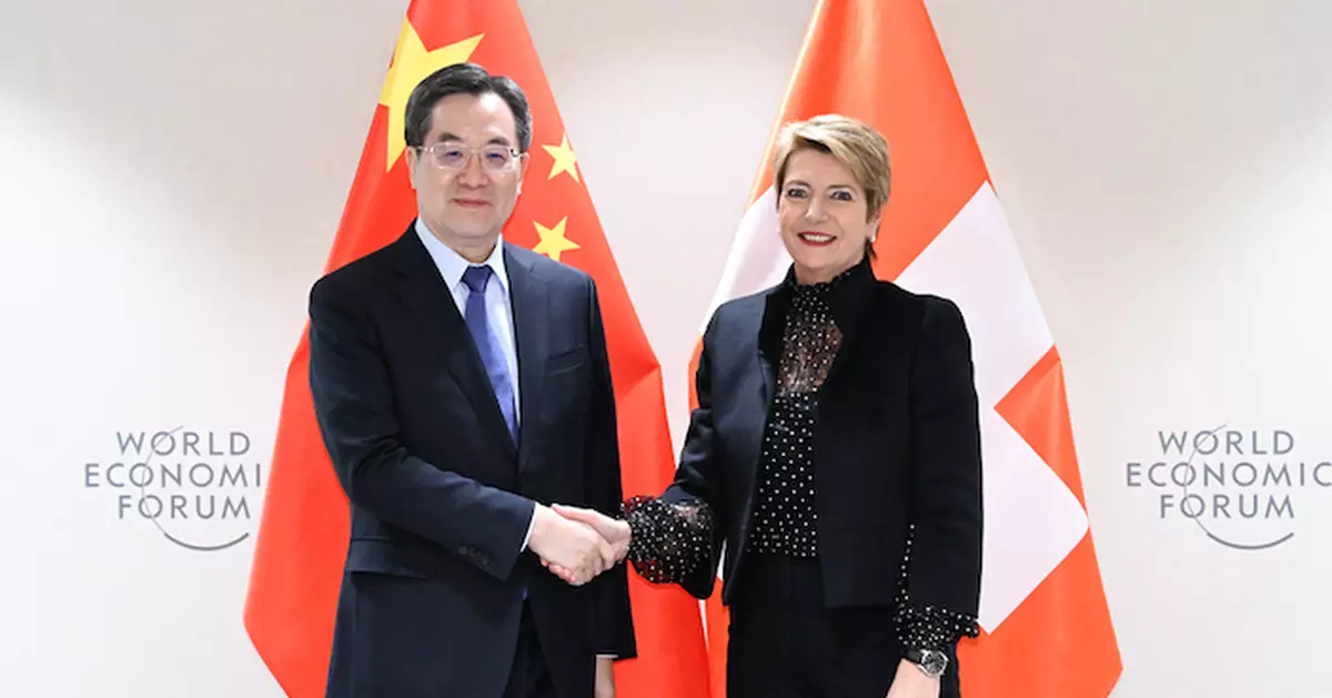 副總理丁薛祥訪瑞士晤聯邦主席祖特爾及副主席帕姆蘭