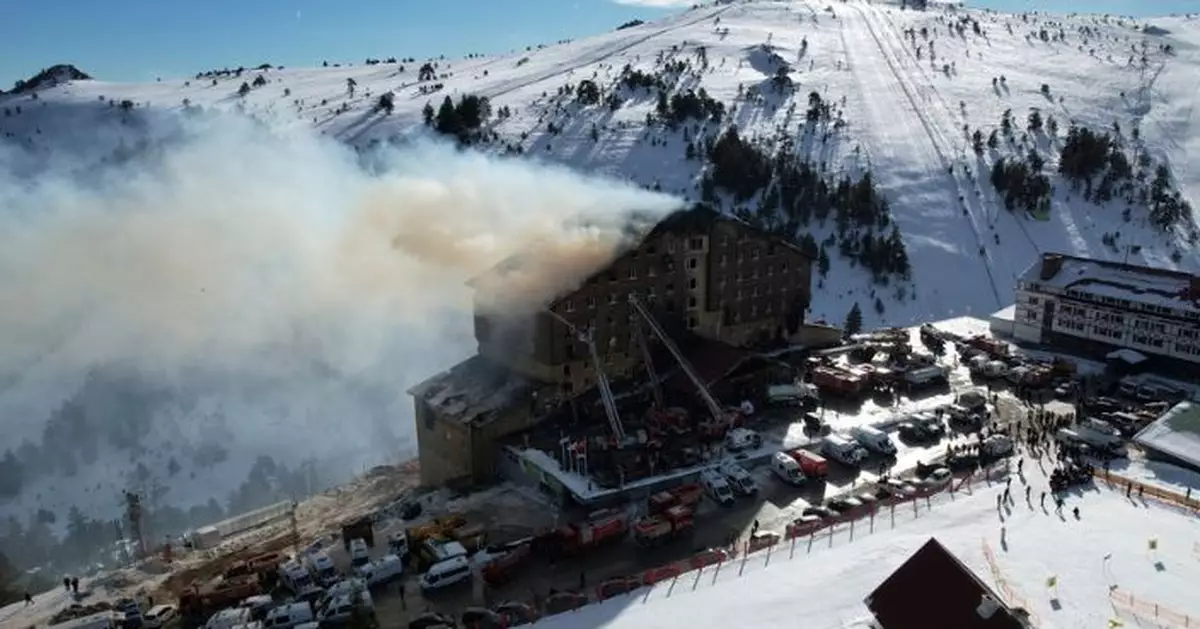 土耳其滑雪度假區酒店大火增至76人亡 全屬當地公民 周三全國哀悼