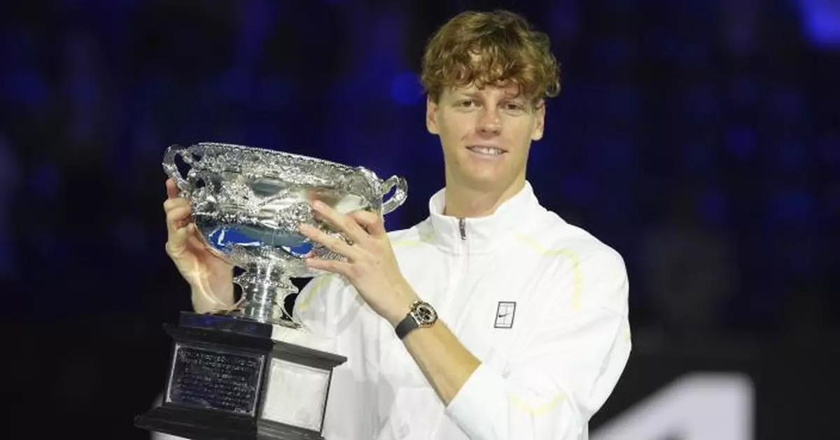 澳網冼拿再封王　成為意大利史上首位贏得三面大滿貫冠軍球員