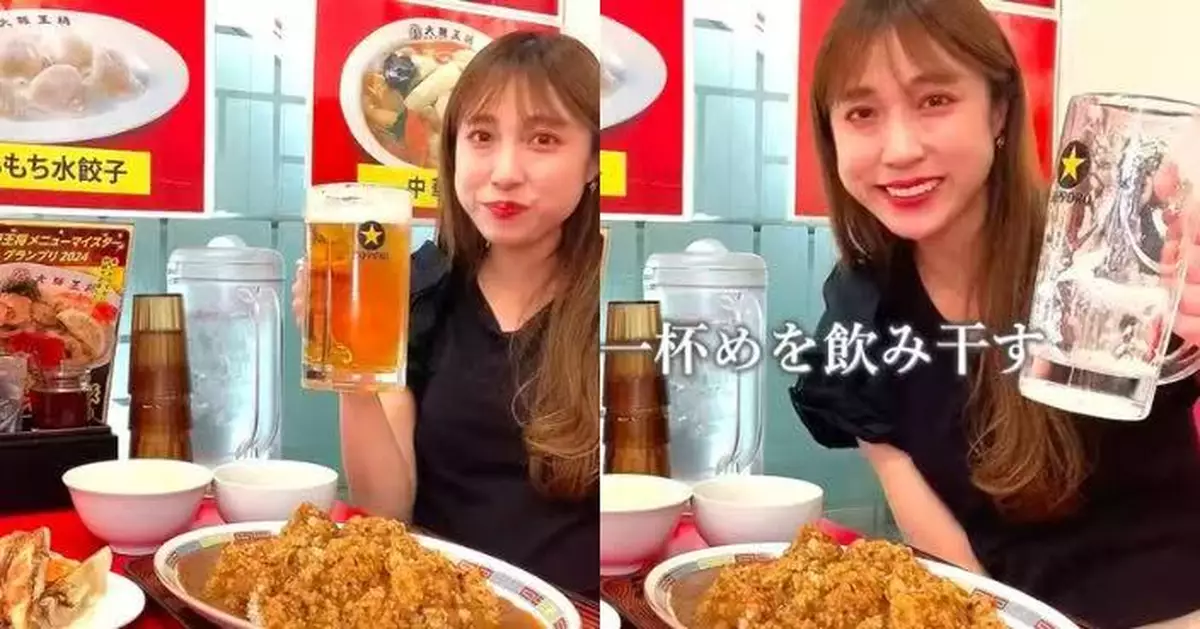 「豪飲」2公升啤酒似飲水 日美女大胃王自爆自幼食量大 月花3600蚊伙食費