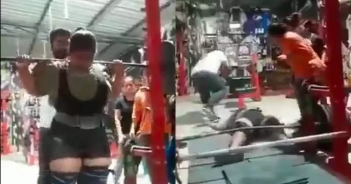 舉重272KG槓鈴不慎失手 印度17歲健力少女慘遭壓頸身亡