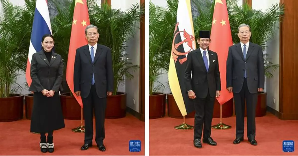 趙樂際分晤泰總理文萊蘇丹