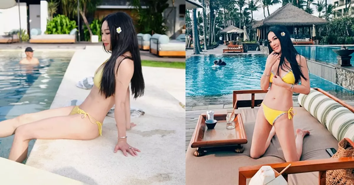 溫碧霞與老公Kenny峇里度歲 甜蜜放閃