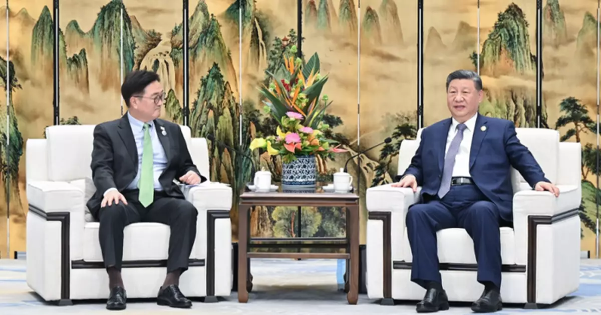 習近平會見南韓國會議長　稱不確定性增多應鞏固發展戰略合作夥伴關係