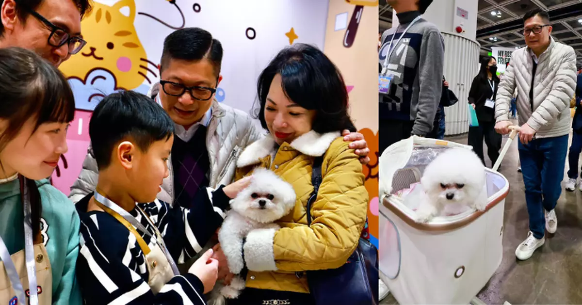 鄧炳強帶愛犬「Lulu」到寵物展 宣傳愛護動物訊息