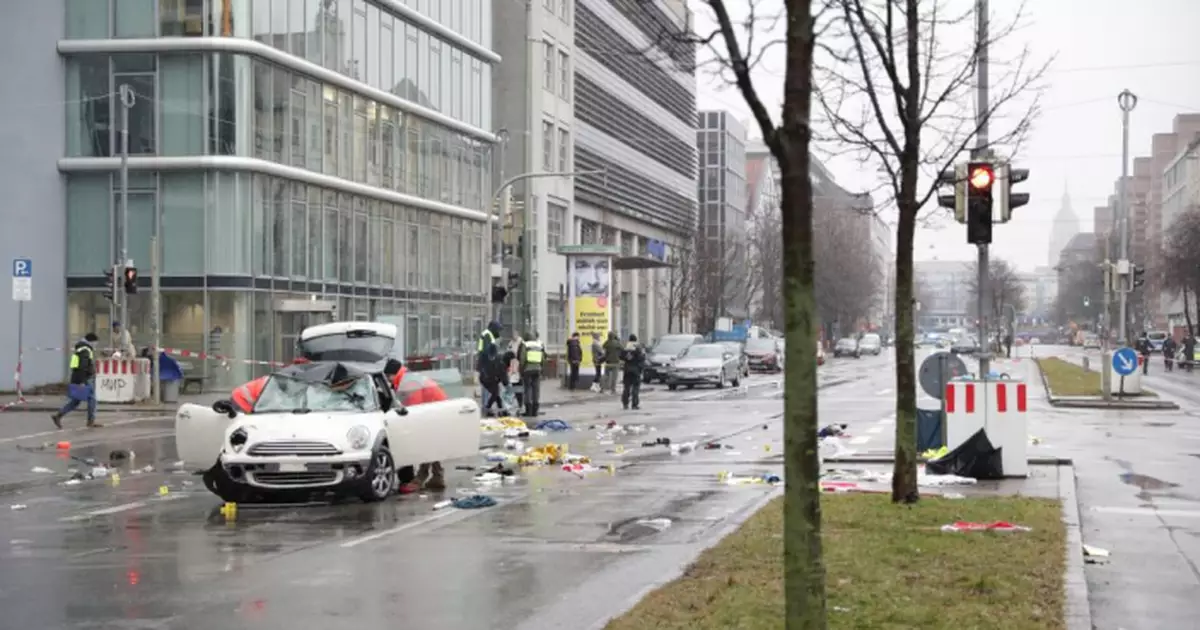 德國慕尼黑日前汽車撞人群事件　37歲母與2歲女雙雙不治