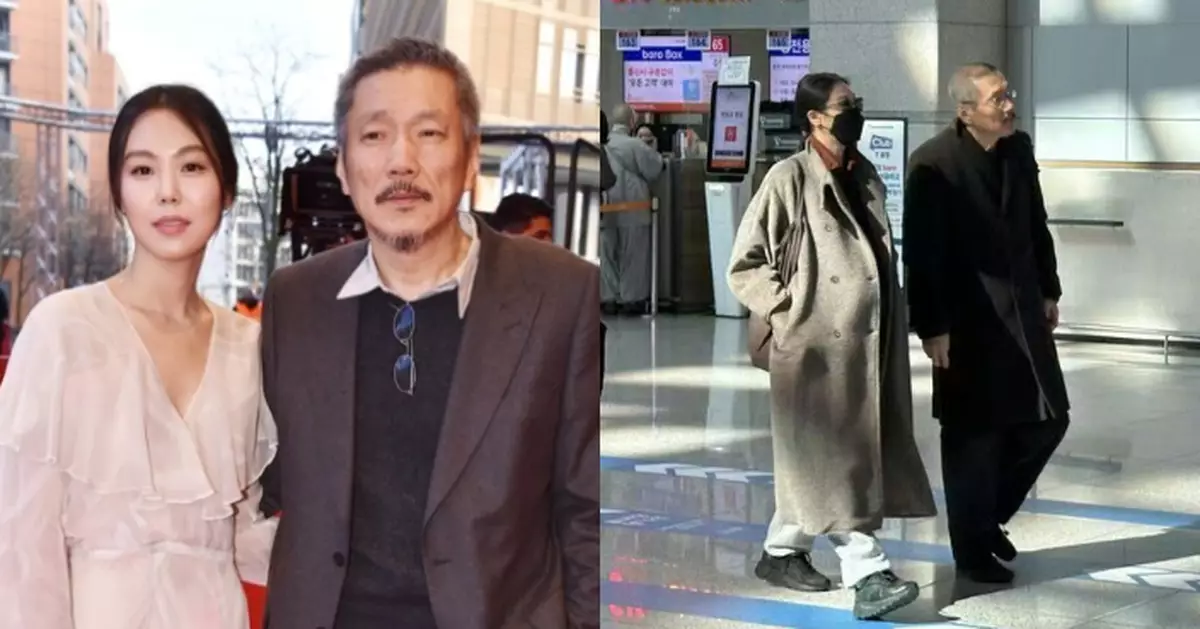 金珉禧挺孕肚陪洪尚秀飛柏林影展 未有現身出席官方活動