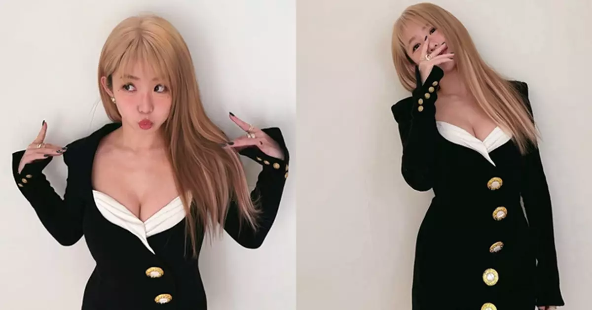 「童顏巨乳」郭書瑤deepV禮服  上下都露展示big爆身材