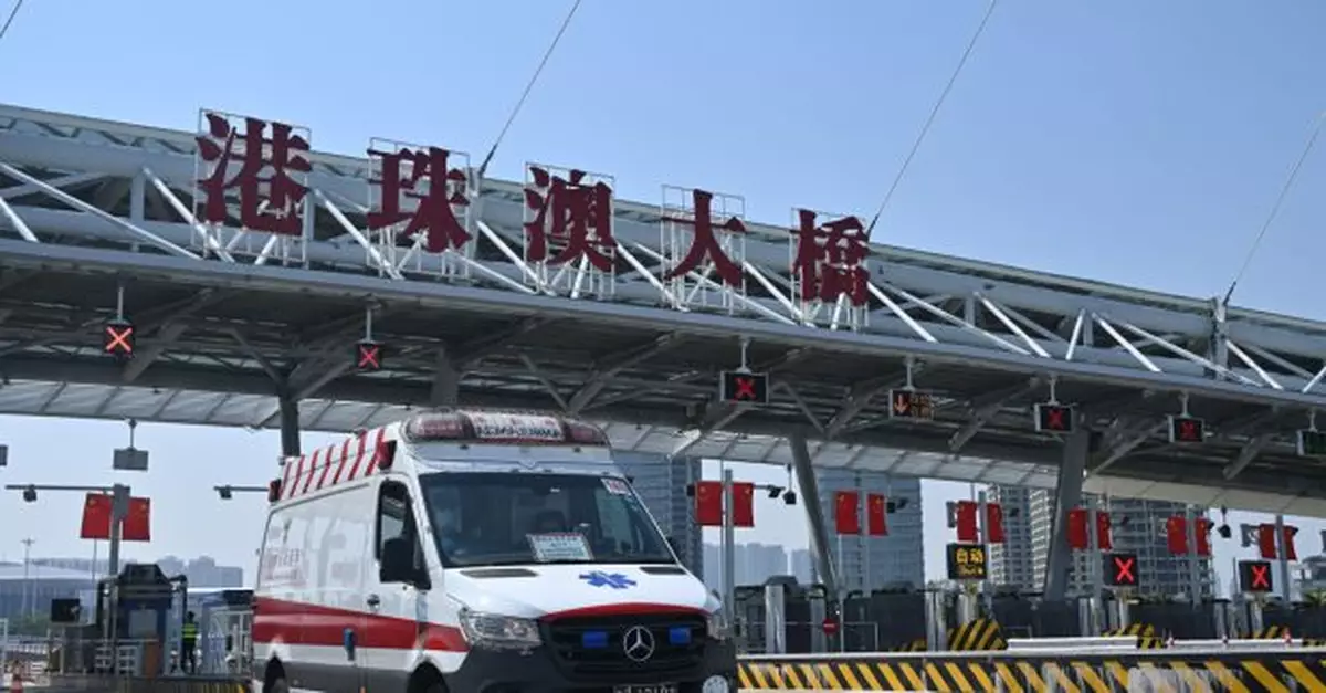 跨境直通救護車首次安排病人從澳門送港　七旬翁送瑪嘉烈醫院治療