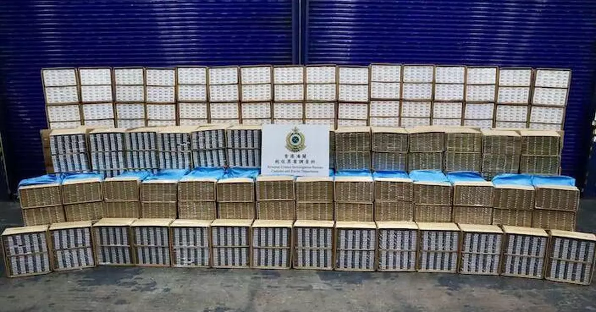 海關連日行動檢約670萬支私煙及57萬支另類吸煙產品 市值共約3300萬元