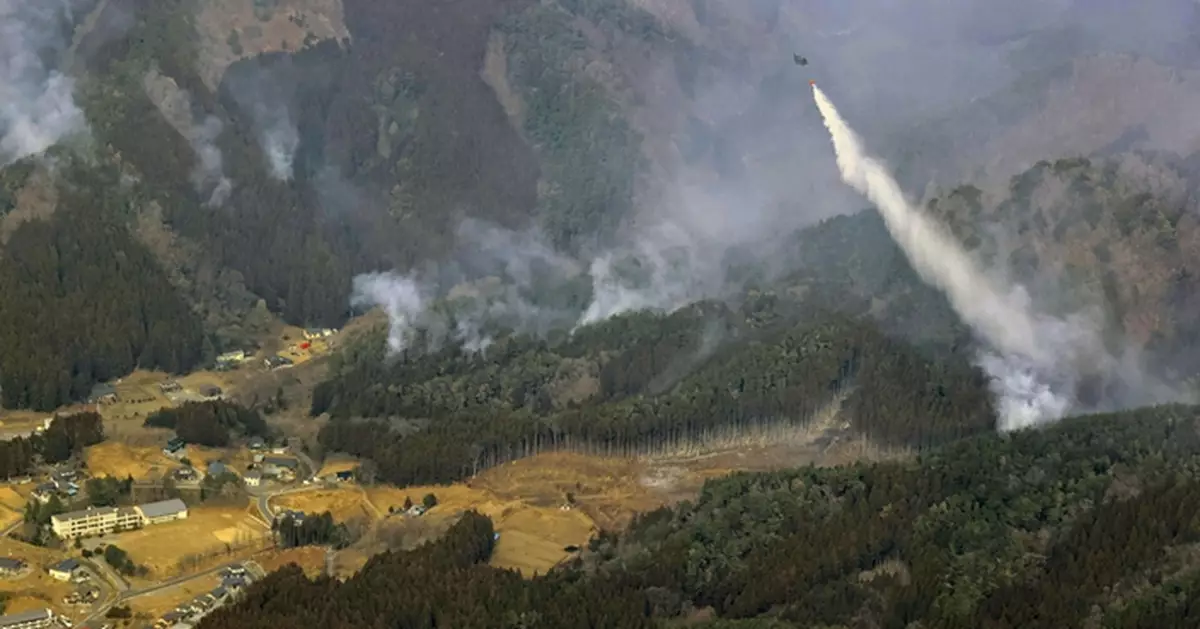 日本岩手縣山火火勢減弱　當局解除部分地區疏散指示