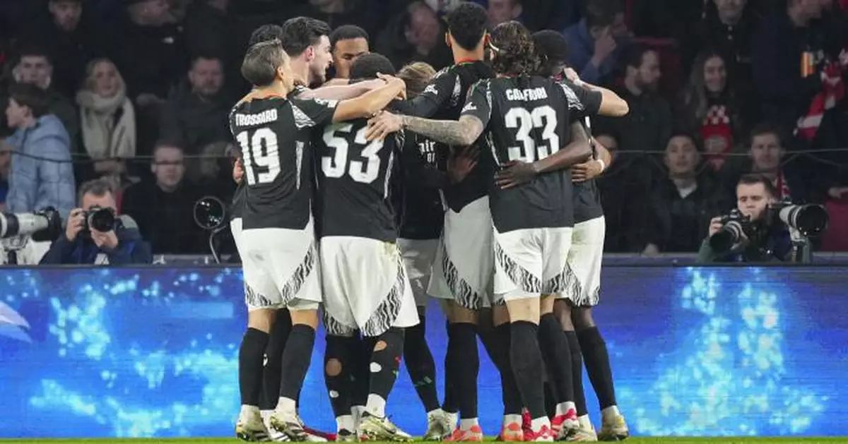 歐聯16強首回合阿仙奴及阿士東維拉分別奏凱