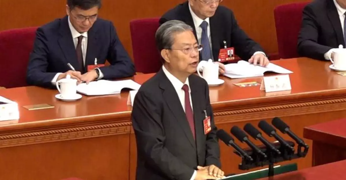 全國兩會 | 趙樂際稱今年審議34件法律案　維護特區憲制秩序