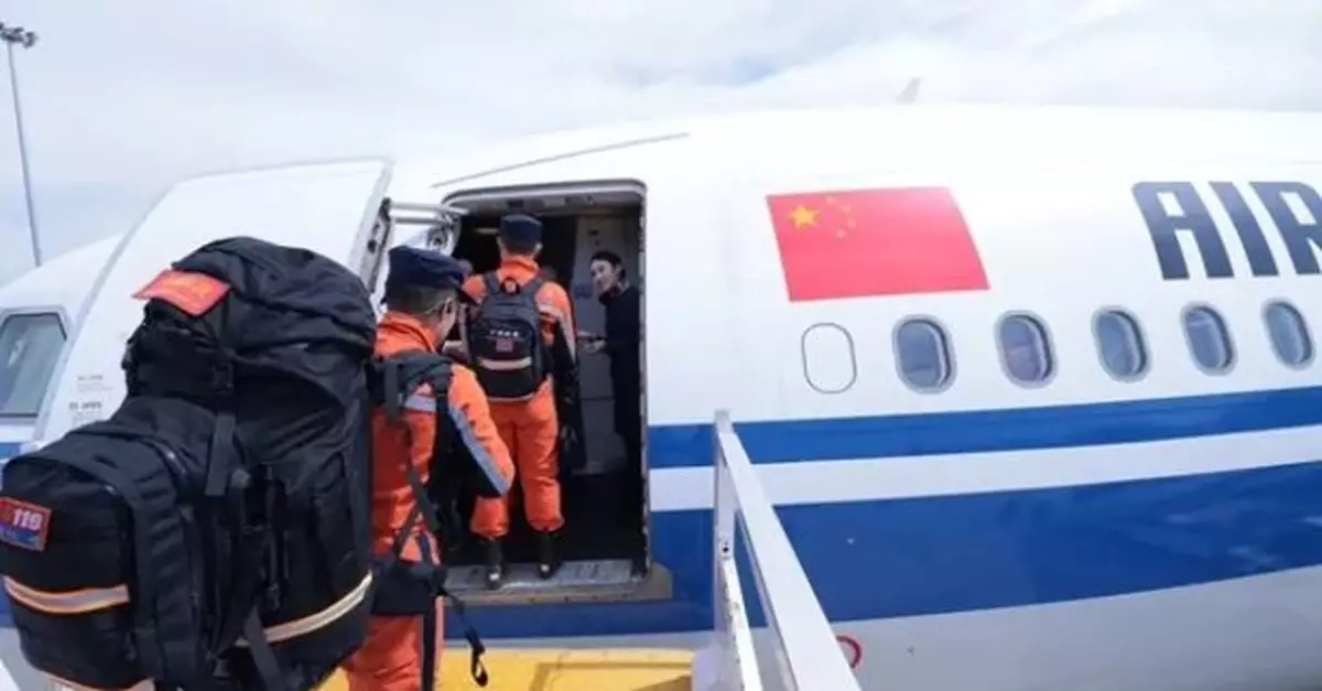 國家救援隊83名隊員赴緬甸災區　國航派包機搭載隊員