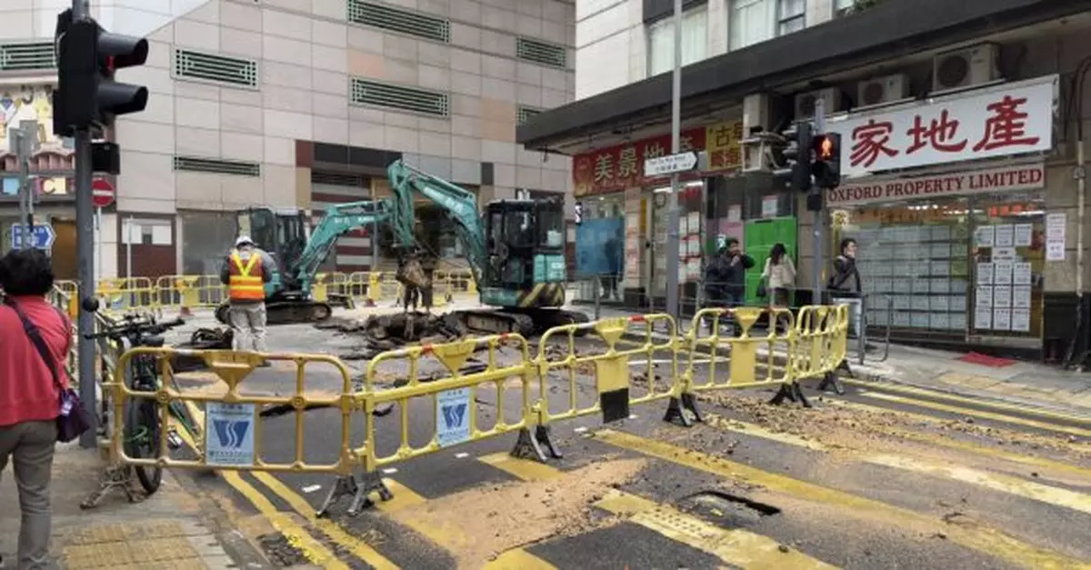 七姊妹道爆水管　城巴部分路線須改道