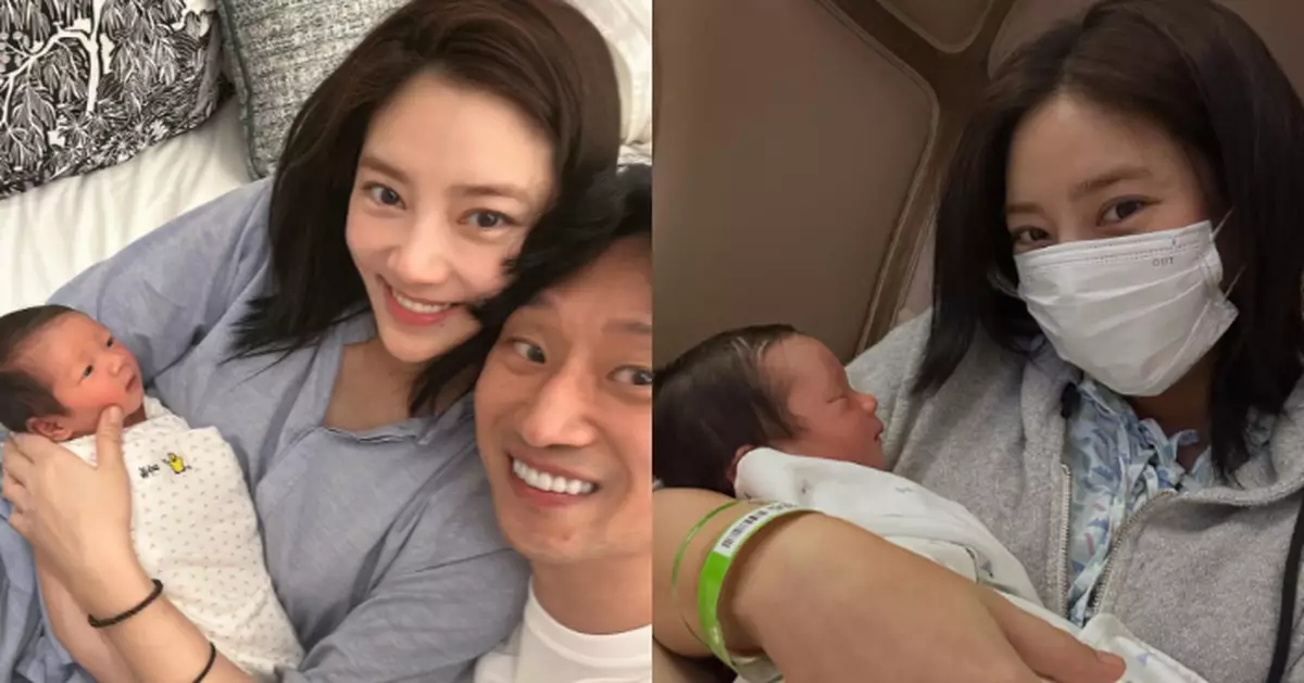孫淡妃公開女兒手抱熟睡照片 一家三口幸福滿溢