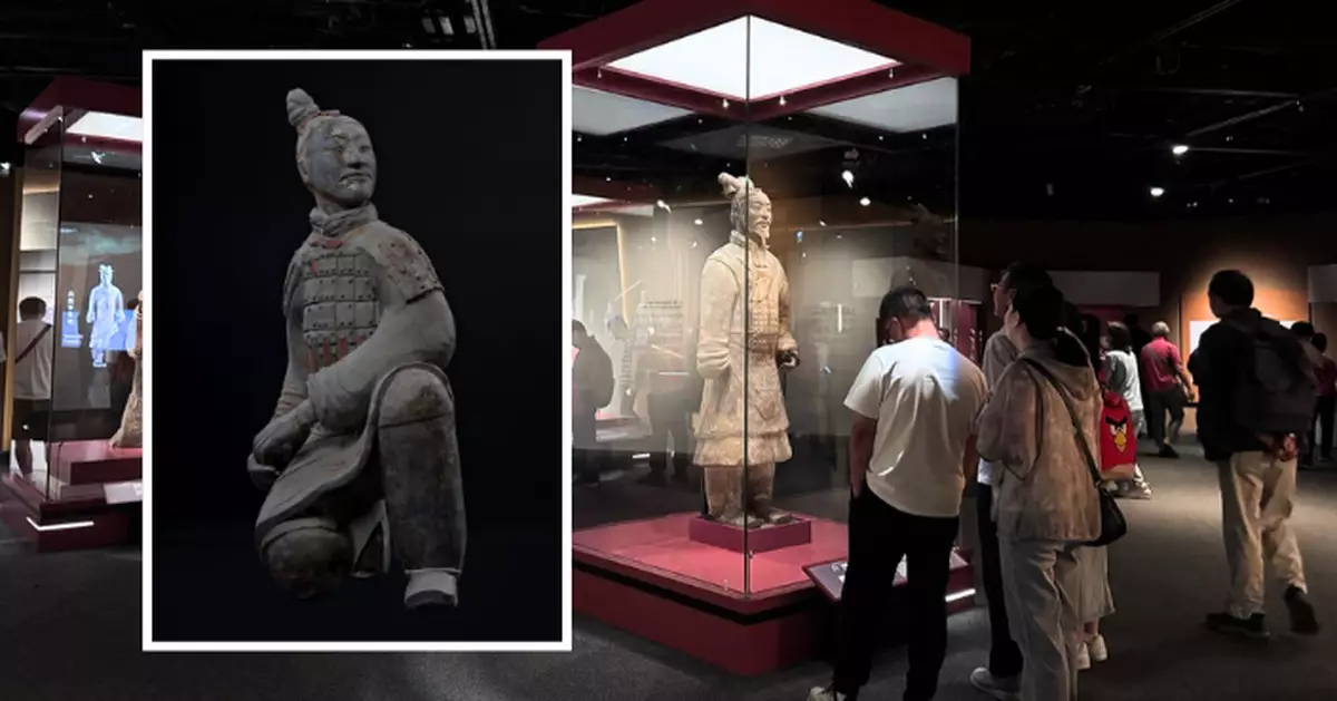 兵馬俑現身歷史博物館 逾百套藏品首次在港展出 市民大飽眼福