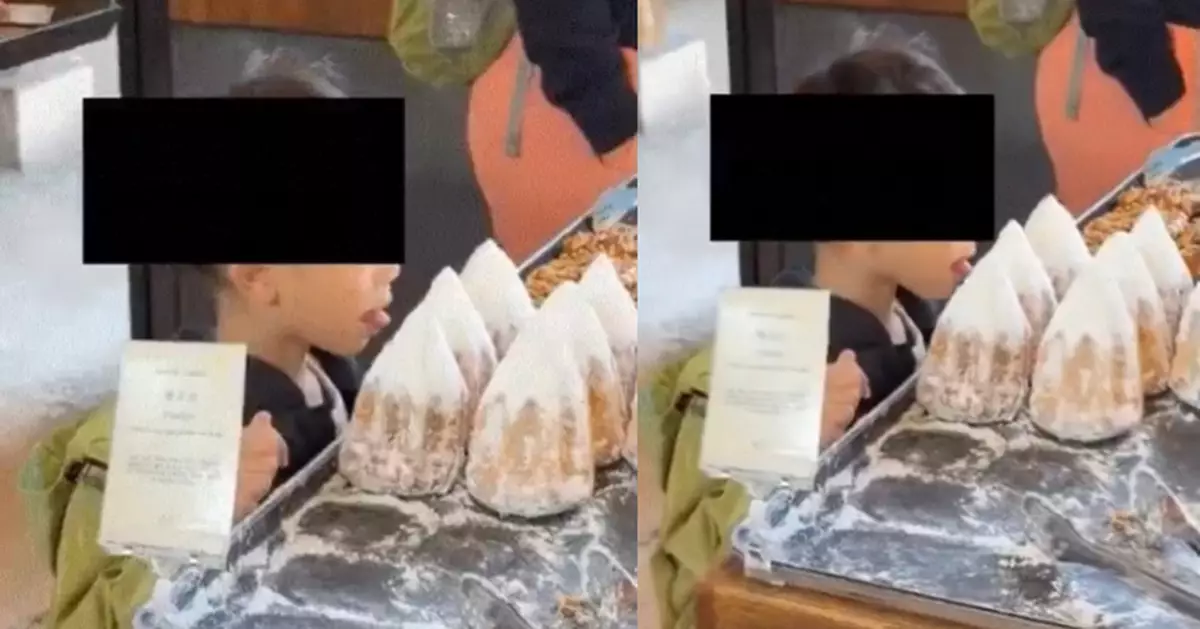 首爾男童咖啡店「偷舔麵包」惹眾怒 疑爸爸發文辯稱：孩子只是好奇！