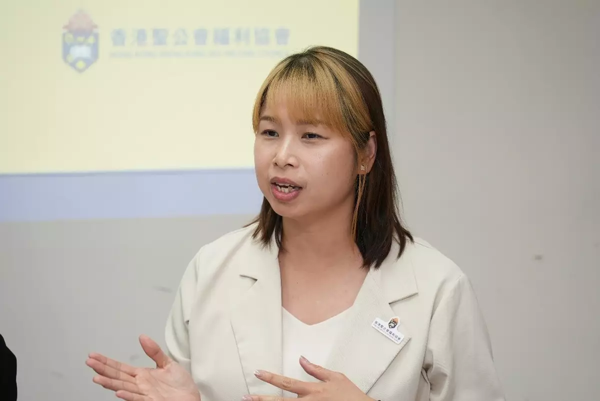 陳慕寧形容賽馬會「摯伴行」基金是「突破性」首次以一站式向兒童及青少年提供善別服務及後期支援等服務。(巴士的報記者攝)