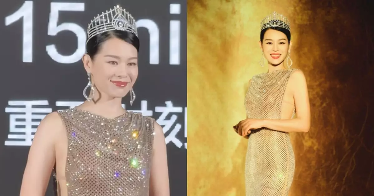 胡杏兒內地人氣急升　再戴港姐后冠亮相狀態驚艷全場