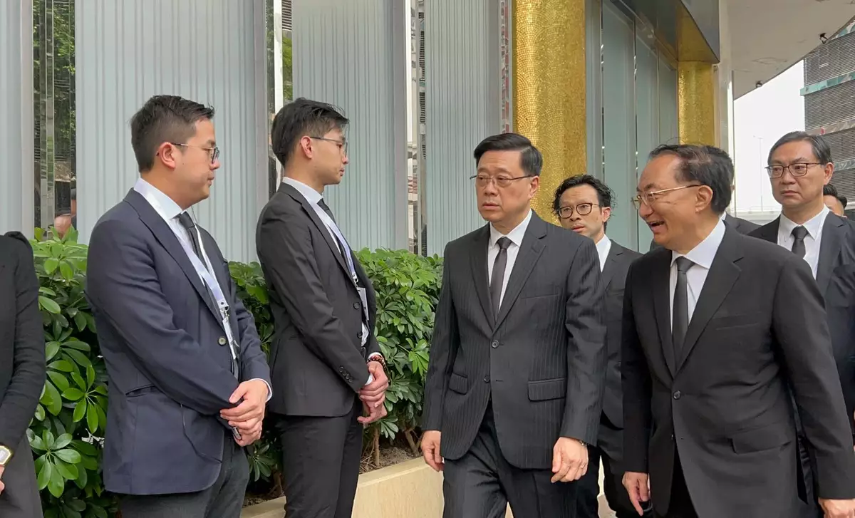 行政長官李家超。巴士的報記者攝