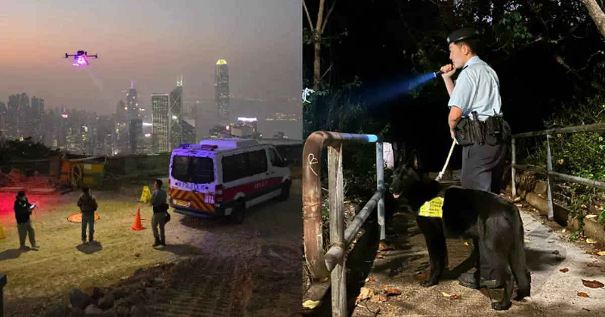 復活節長假警港島區一連四日跨部門反爆竊 陸空高調巡邏搜捕