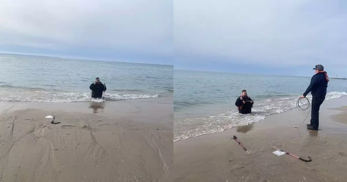 美國男與女性好友海灘散步「陷流沙」 患難一刻睇清感情 獲救即交往
