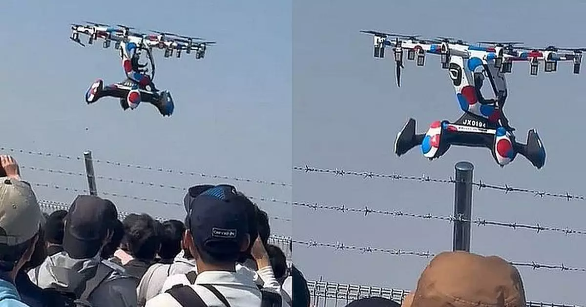 大阪世博「飛行汽車」空中表演跌零件 其後示範計劃剎停
