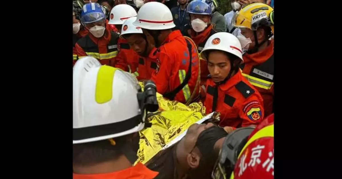 中國救援隊伍在緬甸救出第九名倖存者　特區救援隊參與聯合救援