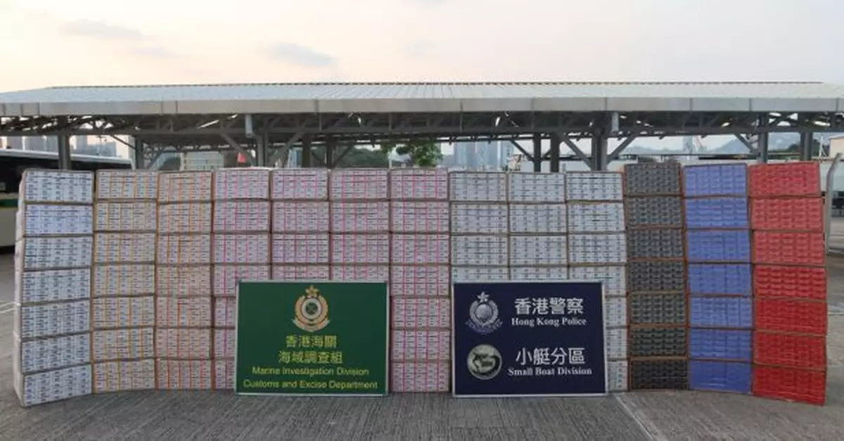 警方薄扶林檢市值逾800萬元私煙