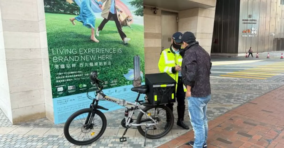 荃灣三男子涉駕電動單車被捕　警方另發出一千多張定額罰款通知書