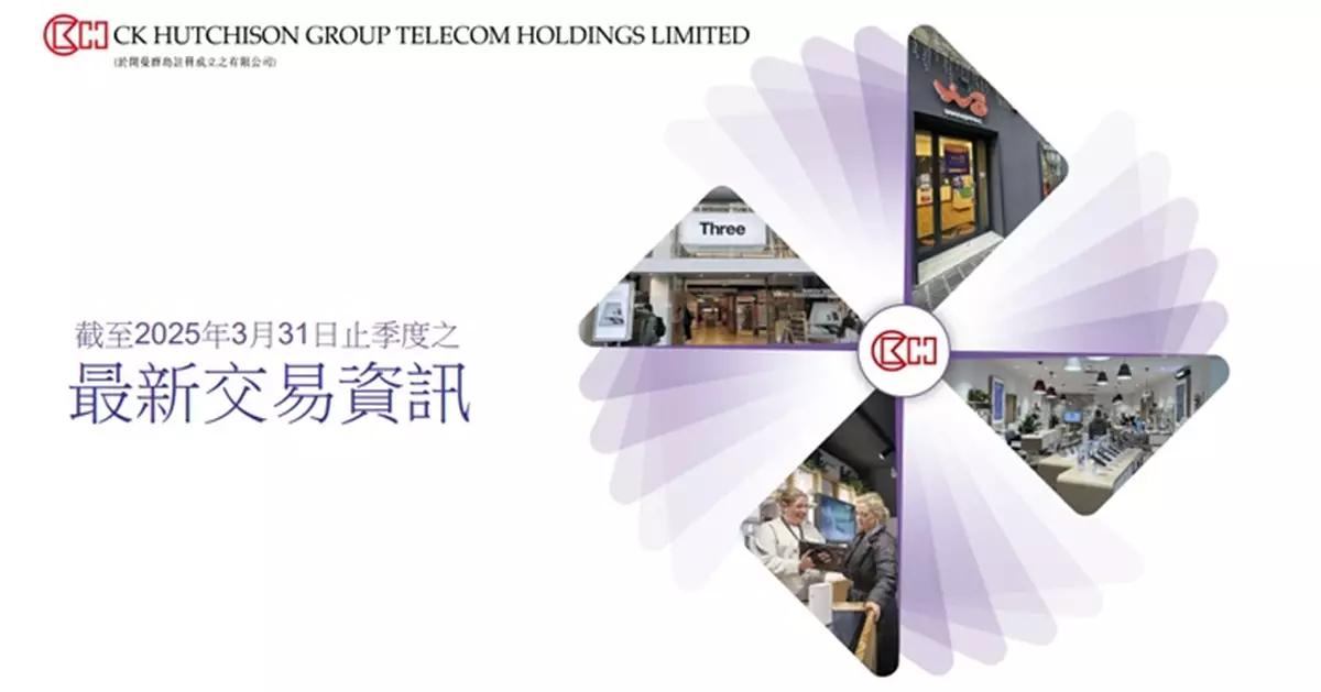 長和旗下CK Hutchison Group Telecom首季毛利按年升2%