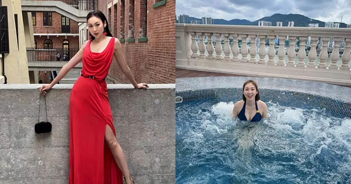 莊思敏澳門「深藍戰衣」派福利 45歲零贅肉腹肌震撼網民