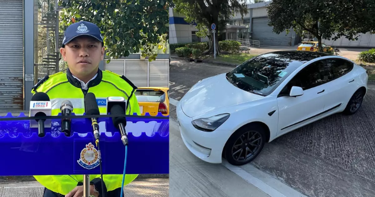 警方屯門反「白牌車」行動 截獲兩輛涉非法載客取酬私家車