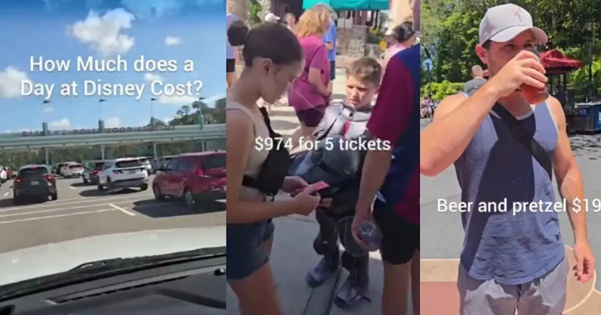 2支水3雪糕逾200蚊 美一家5口遊迪士尼日花過萬 開銷可從紐約飛羅馬