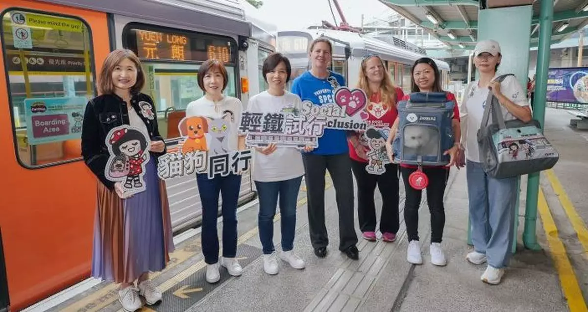 輕鐵「貓狗同行」首日試行　港鐵：整體運作暢順有序