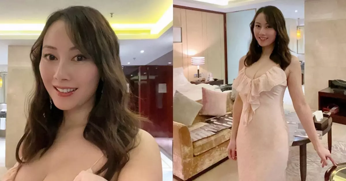 袁嘉敏「胸」降深圳Deep V戰衣險逼爆 網民：移英後身材再升級？