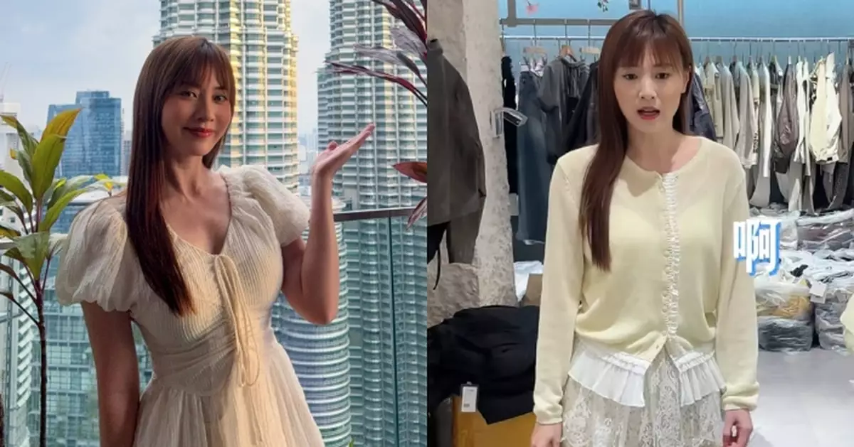 朱晨麗杭州體驗一日打工　圓潤身形被質疑有孕