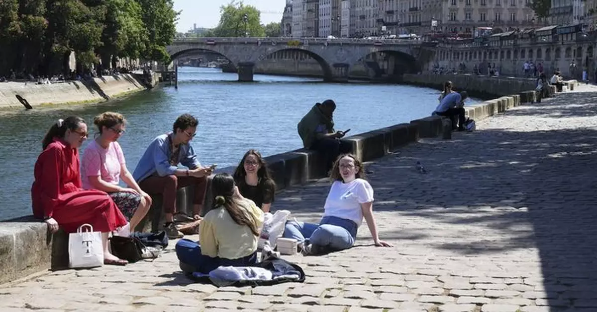 法國巴黎大區多地逼近攝氏30度 打破歷史同期高溫紀錄