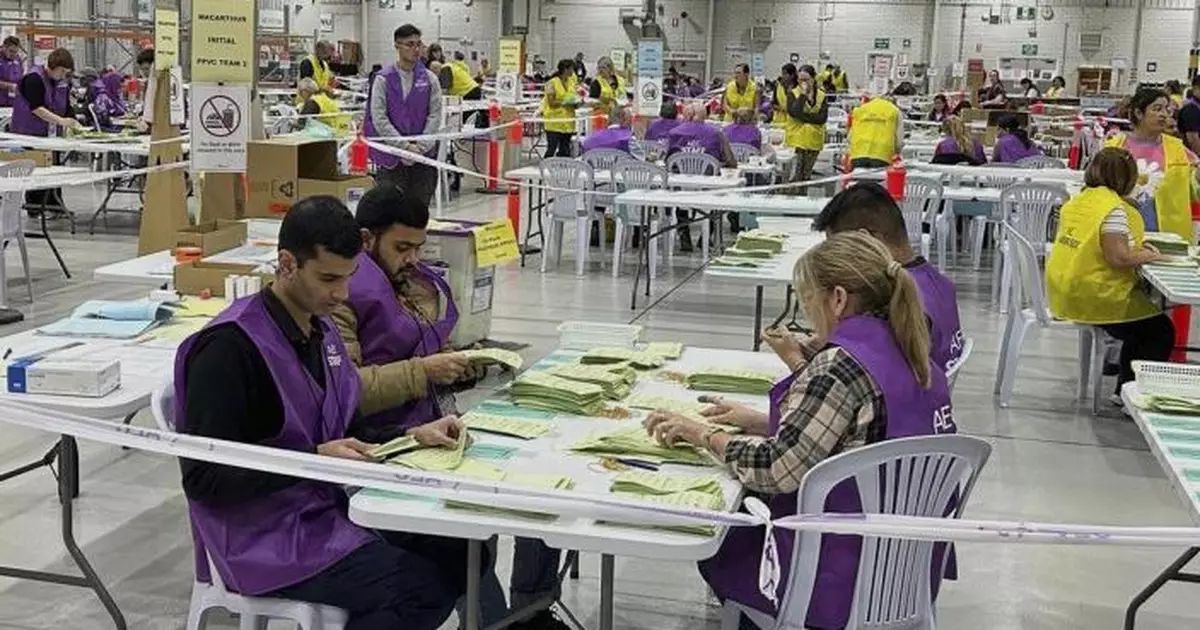 澳洲大選東岸票站關閉　點票工作展開