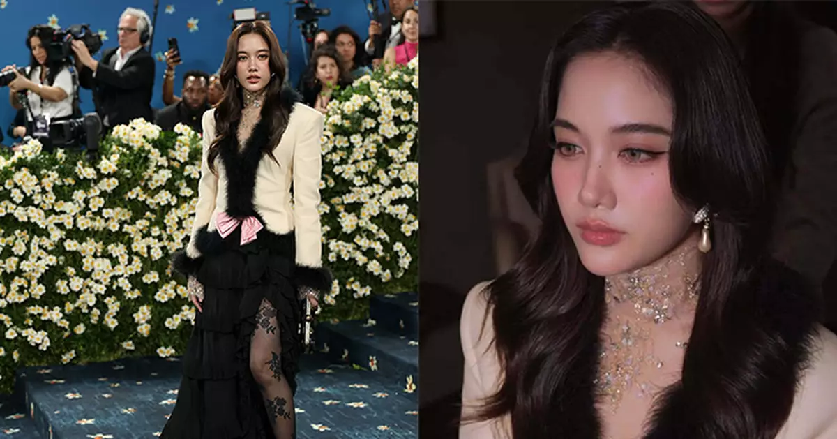 Freen成首位泰國女星登Met Gala紅毯 仙氣造型驚艷國際時尚圈