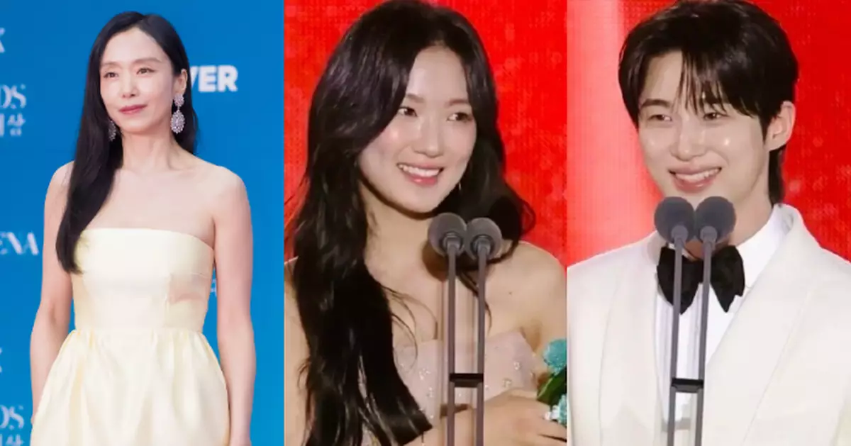 全道嬿五度奪百想影后 邊佑錫、金惠奫合體領獎成熱話