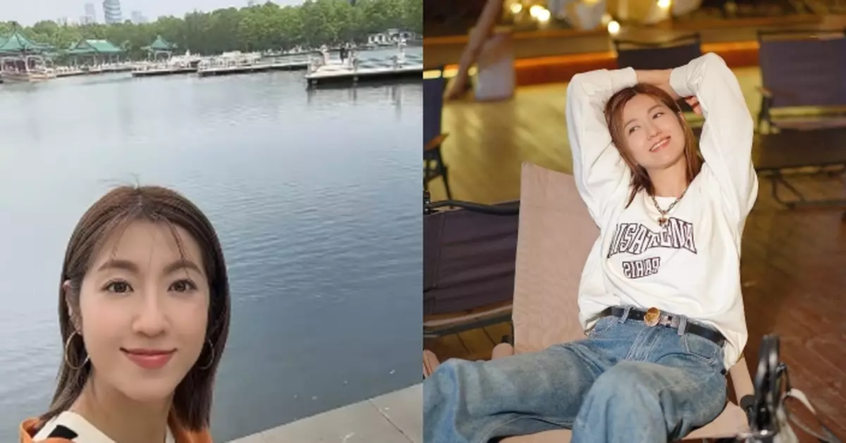 陳自瑤武漢拍旅遊節目 拍片晒「仙氣」