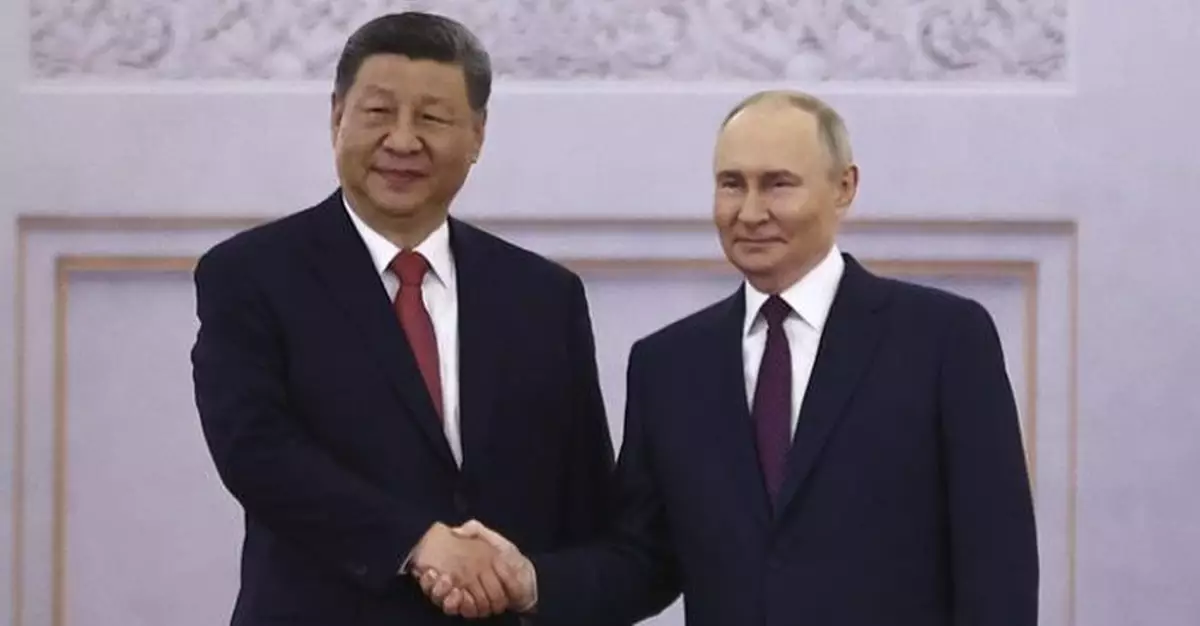 習近平到克里姆林宮 出席普京舉行歡迎儀式