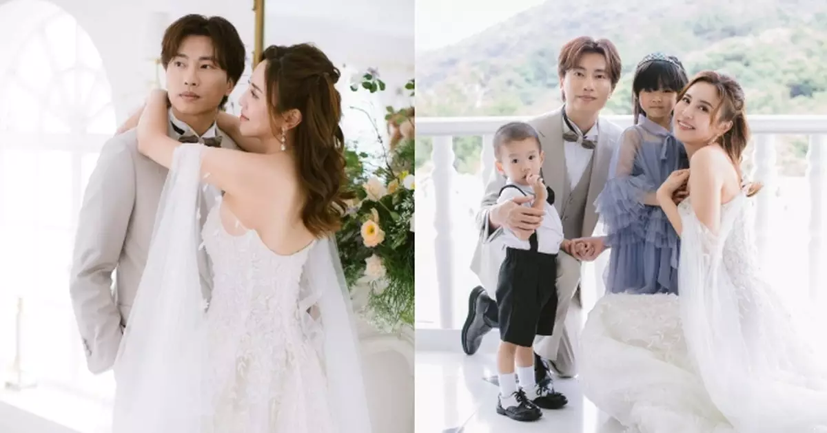 雨僑羅力威結婚七年恩愛依然 帶仔女再影婚紗照賀母親節