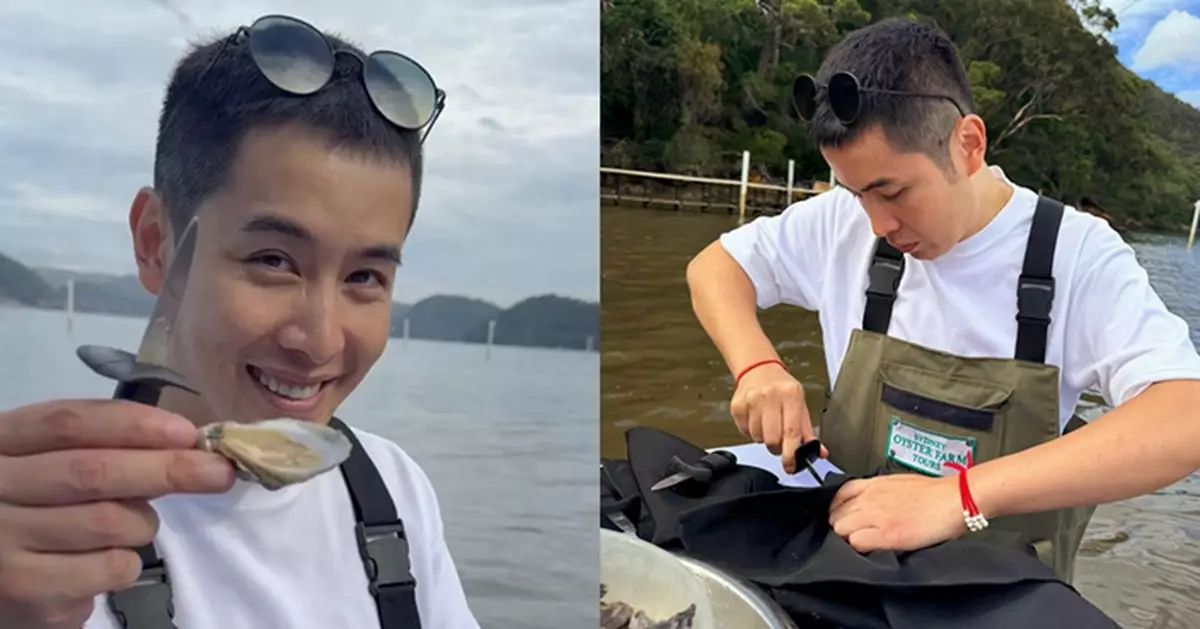 李日朗學習開蠔技巧 即席品嚐最新鮮悉尼岩蠔